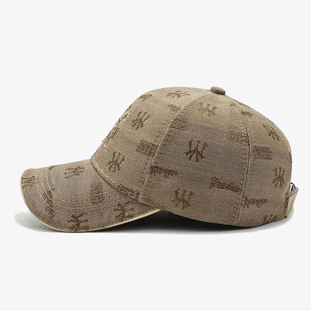 NY Embroidered Classic Beige Cap - CP027