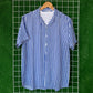 Blue & White Striped Shirt - MS033