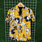 Mustard Floral Hawaiian Shirt - MS009