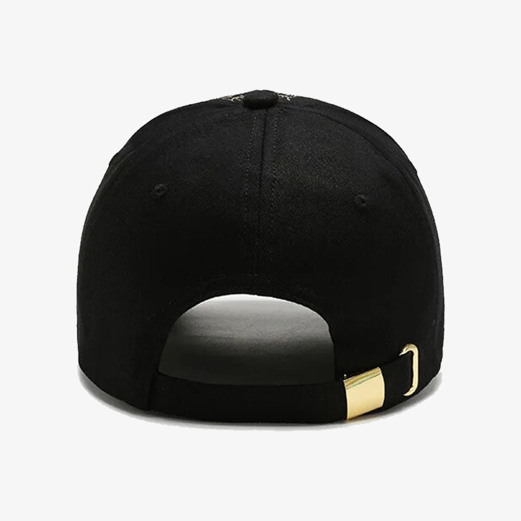 NY Embroidered Classic Black Cap - CP031