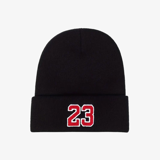 Black Embroidered Beanie - CP0119
