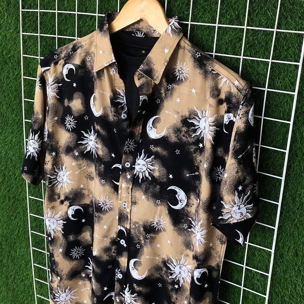 Sun & Moon Printed Shirt - MS004