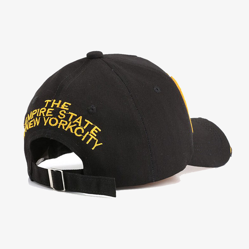 NYC Black Frayed Baseball Cap - CP032