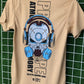 Cyberman Beige Graphic T-Shirt