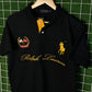 Black Ralph Lauren Embroidered Polo Shirt