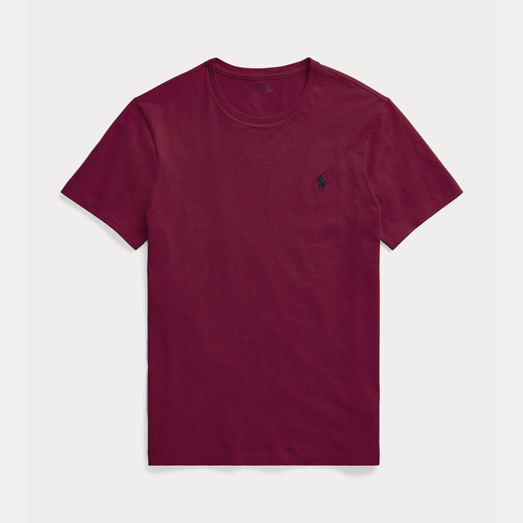 Classic Pony Logo Burgundy Crewneck T-Shirt