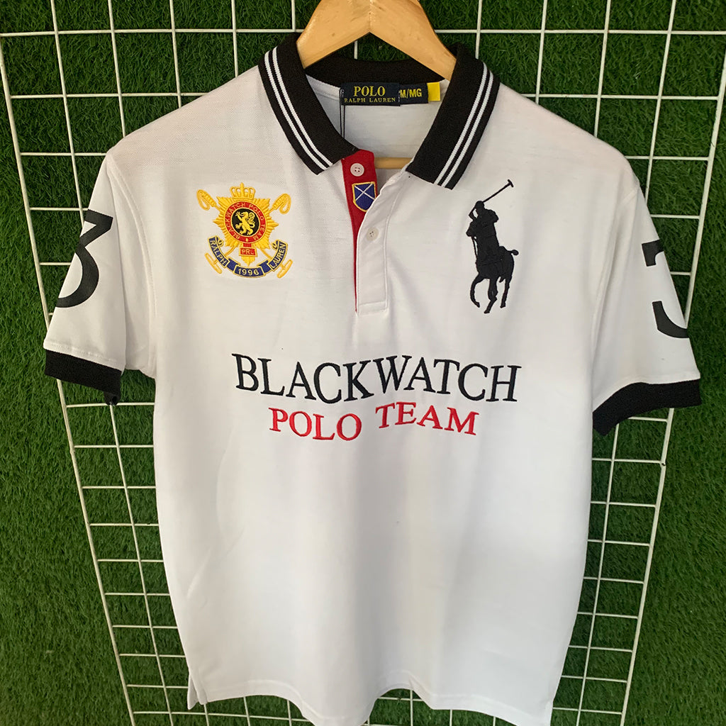 Premium White Classic Embroidered Polo Shirt