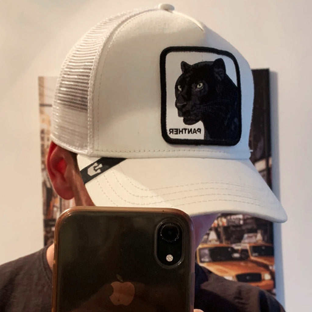 Black Panther Snapback White Cap - CP005