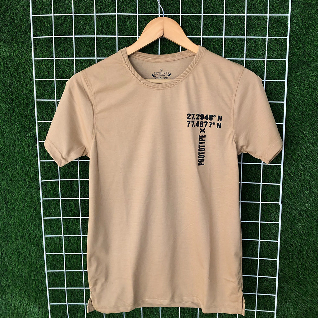 Cyberman Beige Graphic T-Shirt