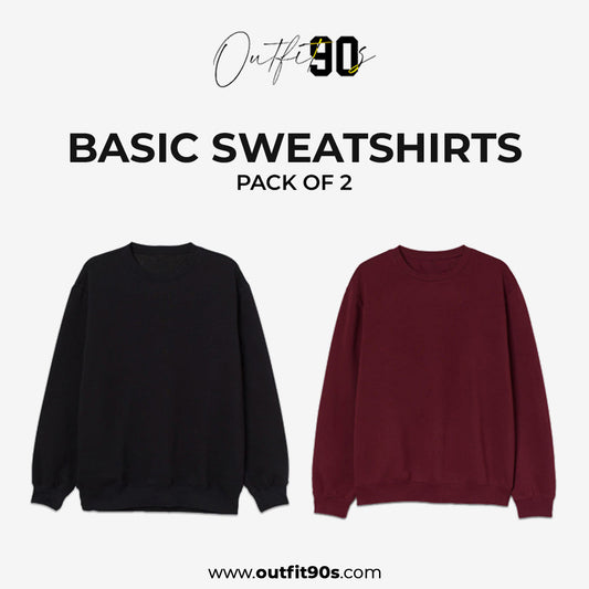 Pack of 2 Basic Sweatshirt