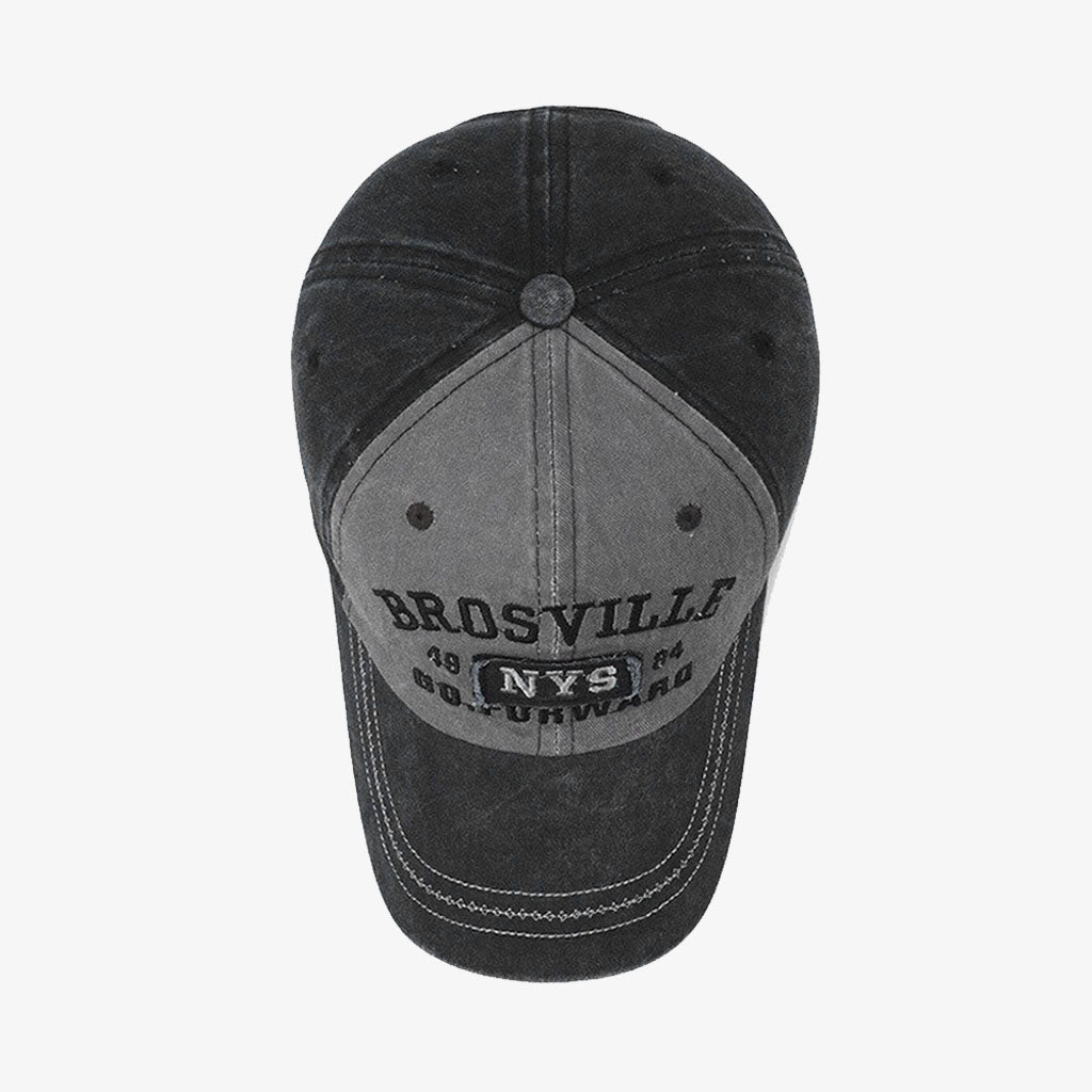 Grey Embroidered Baseball Cap - CP001