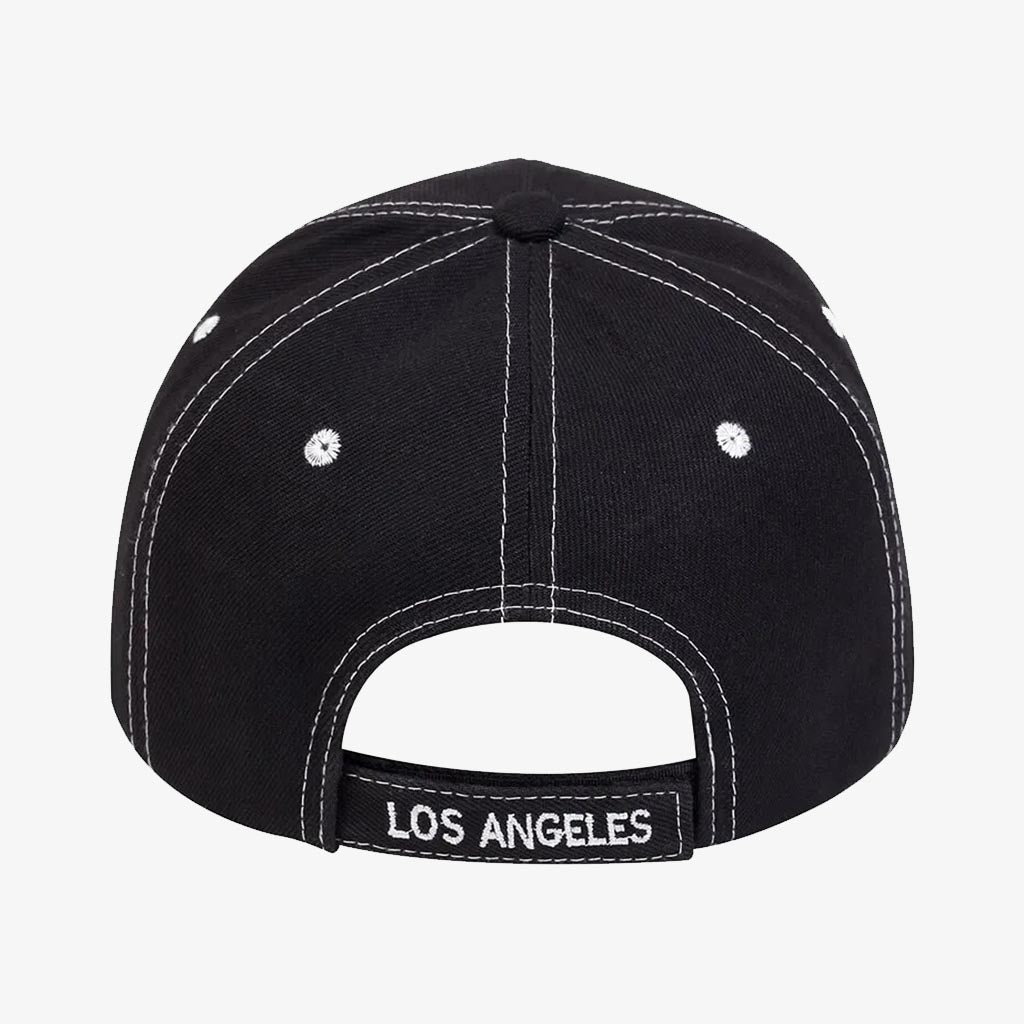 Los Angeles Embroidered Black Cap - CP050