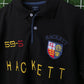 Hackett Embroidered Black Polo Shirt