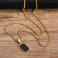 Unisex Rectangular Ultimate Black Locket