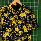 Black & Yellow Floral Printed Shirt - MS084