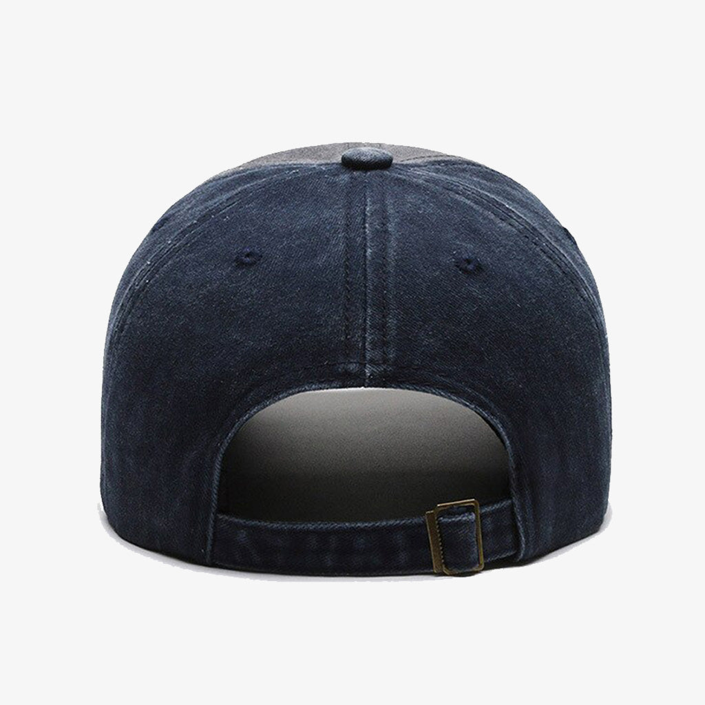 Navy Faded Embroidered Baseball Cap - CP009