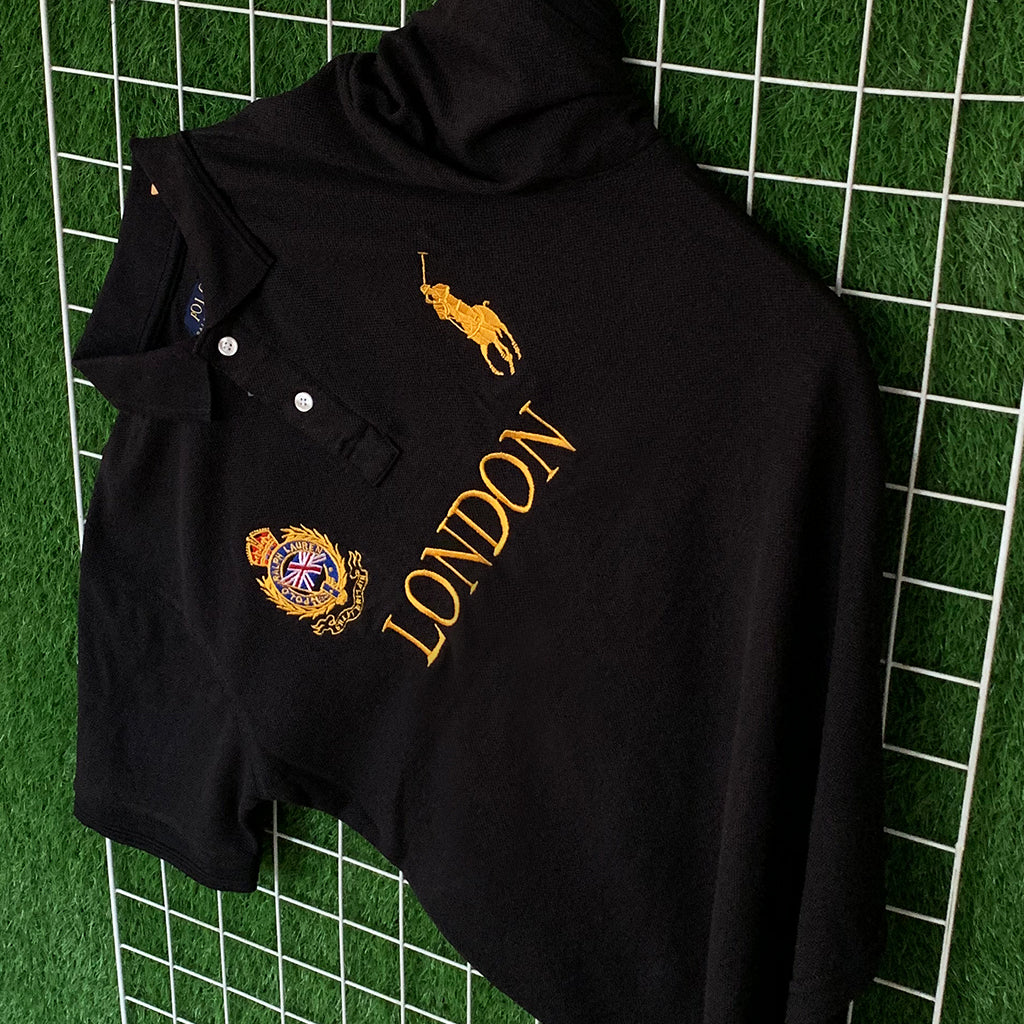 Classic Black London Polo Shirt