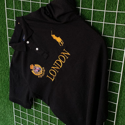 Classic Black London Polo Shirt