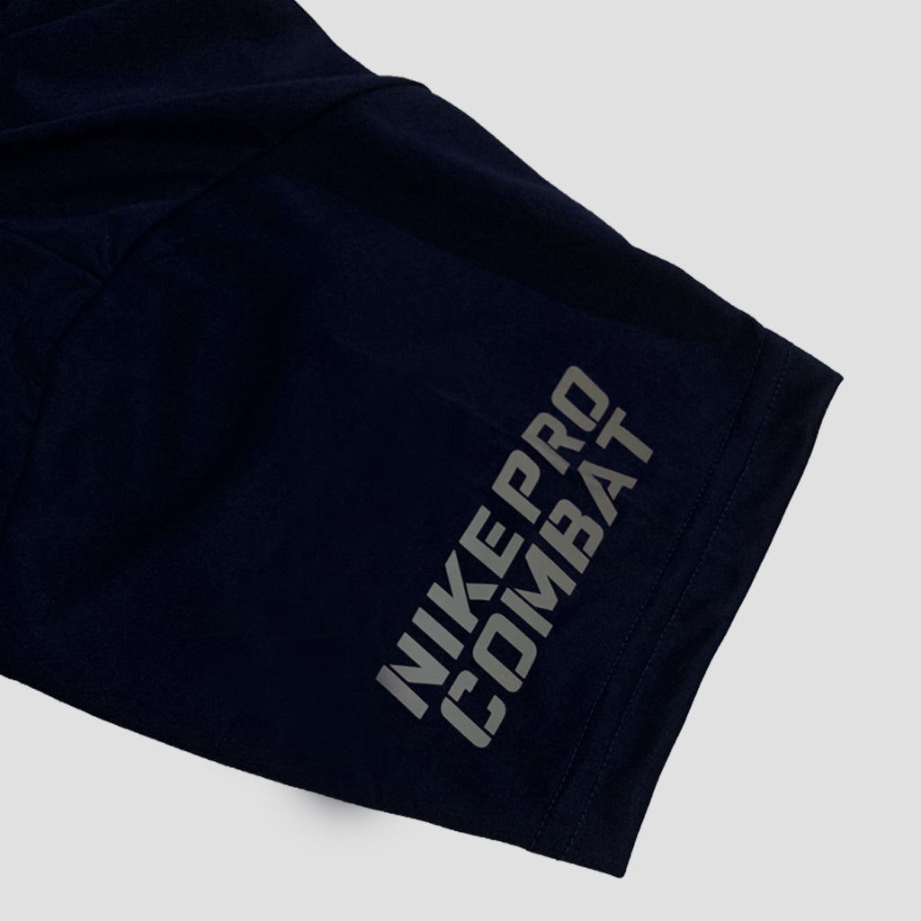 Dry Fit Tee With Reflector Logo - NAVY