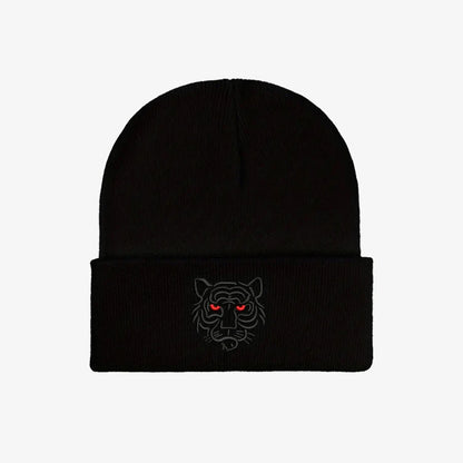 Tiger Embroidered Soft Knit Beanie - CP116