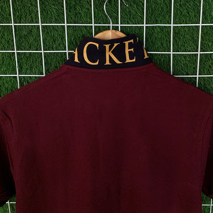 Premium HCKT Maroon Contrast Polo Shirt