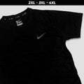 Dry Fit Tee With Reflector Logo - BLACK (Plus Size)