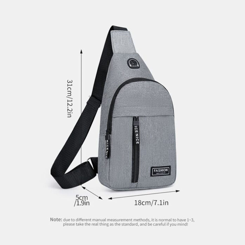 Grey Crossbody Bag - BG002