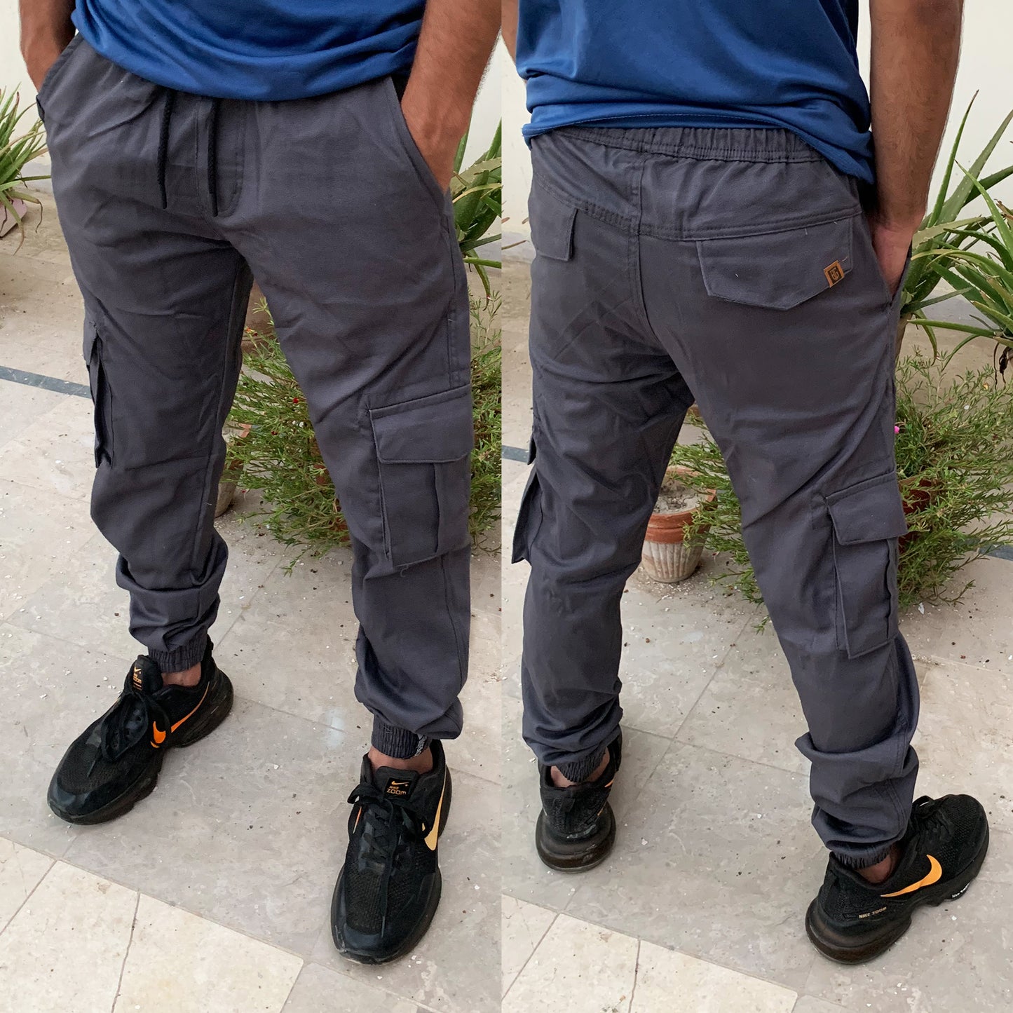 Basic Grey Cargo Pants