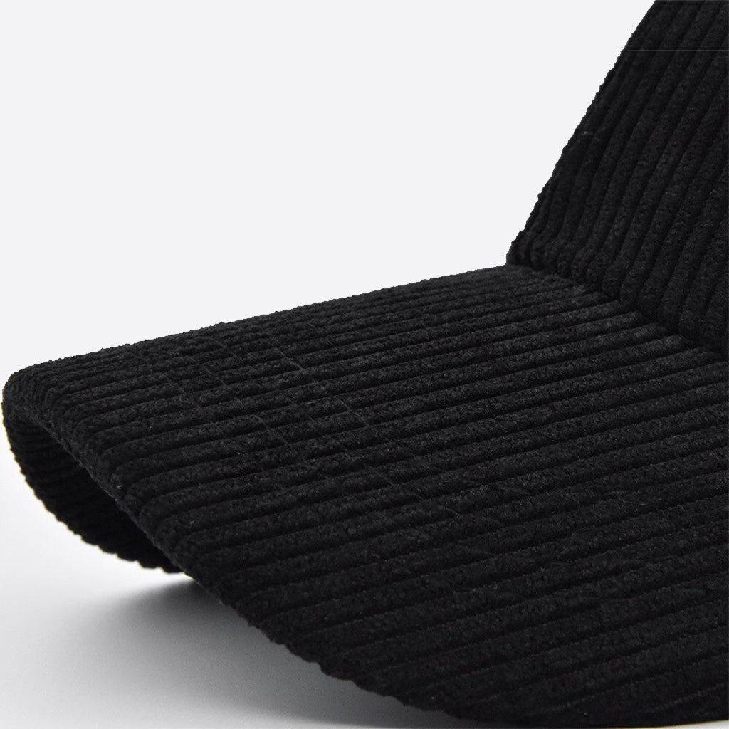 Black Corduroy Versatile Baseball Cap - CP020