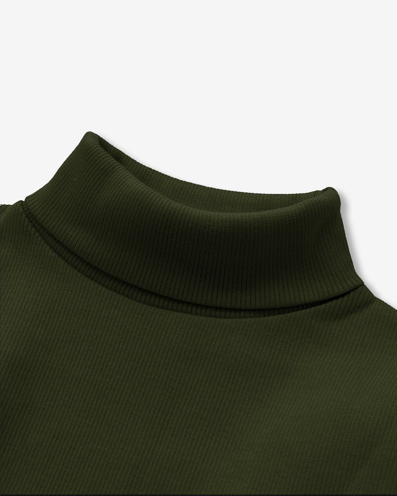 Army Green Turtle Neck
