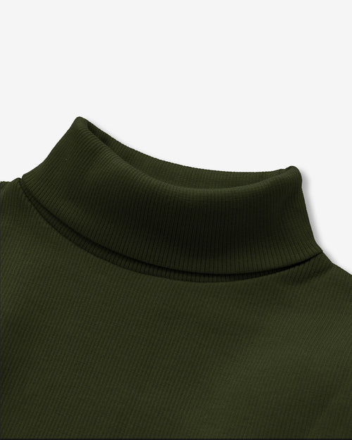 Army Green Turtle Neck
