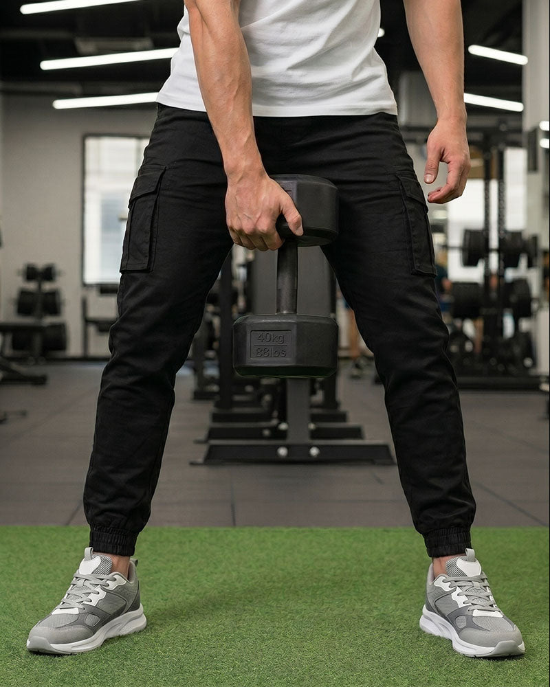 Black 6 Pockets Cargo Pant