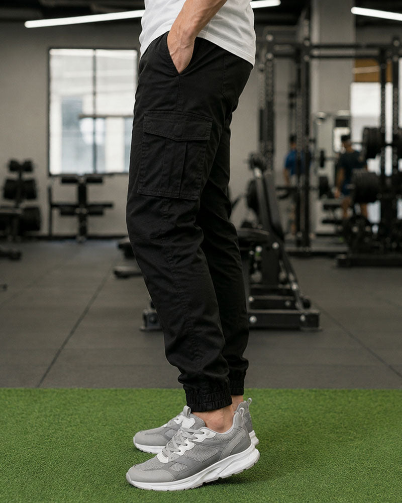 Black 6 Pockets Cargo Pant