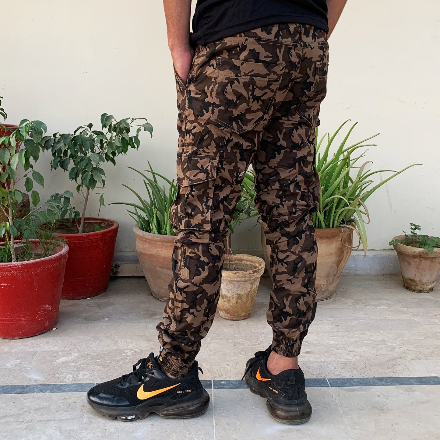 Brown Camo Cargo Pants