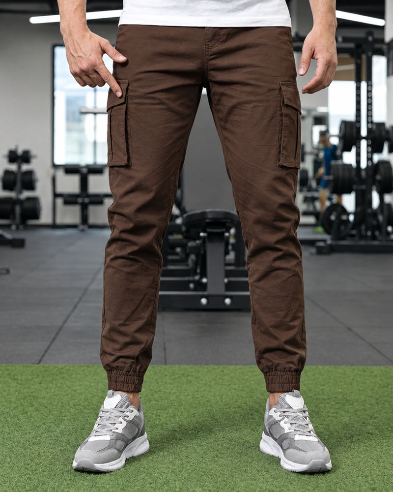 Dark Brown 6 Pockets Cargo Pant