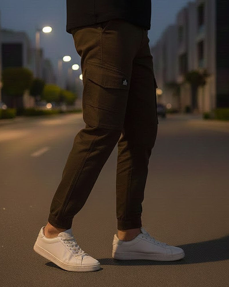 Dark Brown 6 Pockets Cargo Pant