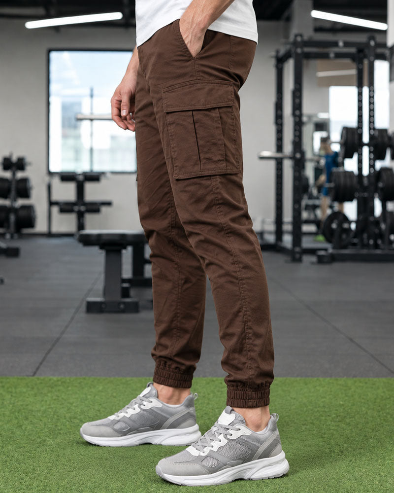 Dark Brown 6 Pockets Cargo Pant