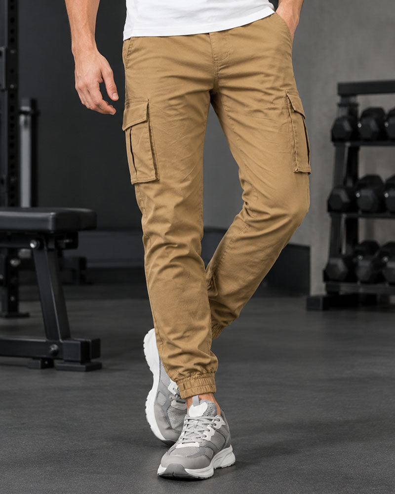 Khaki 6 Pockets Cargo Pant