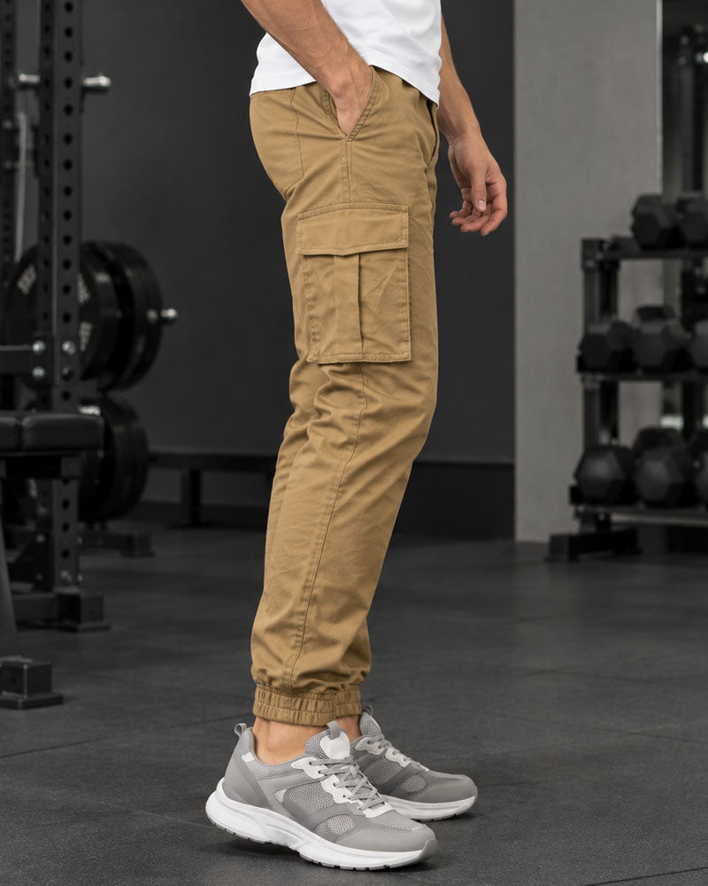 Khaki 6 Pockets Cargo Pant