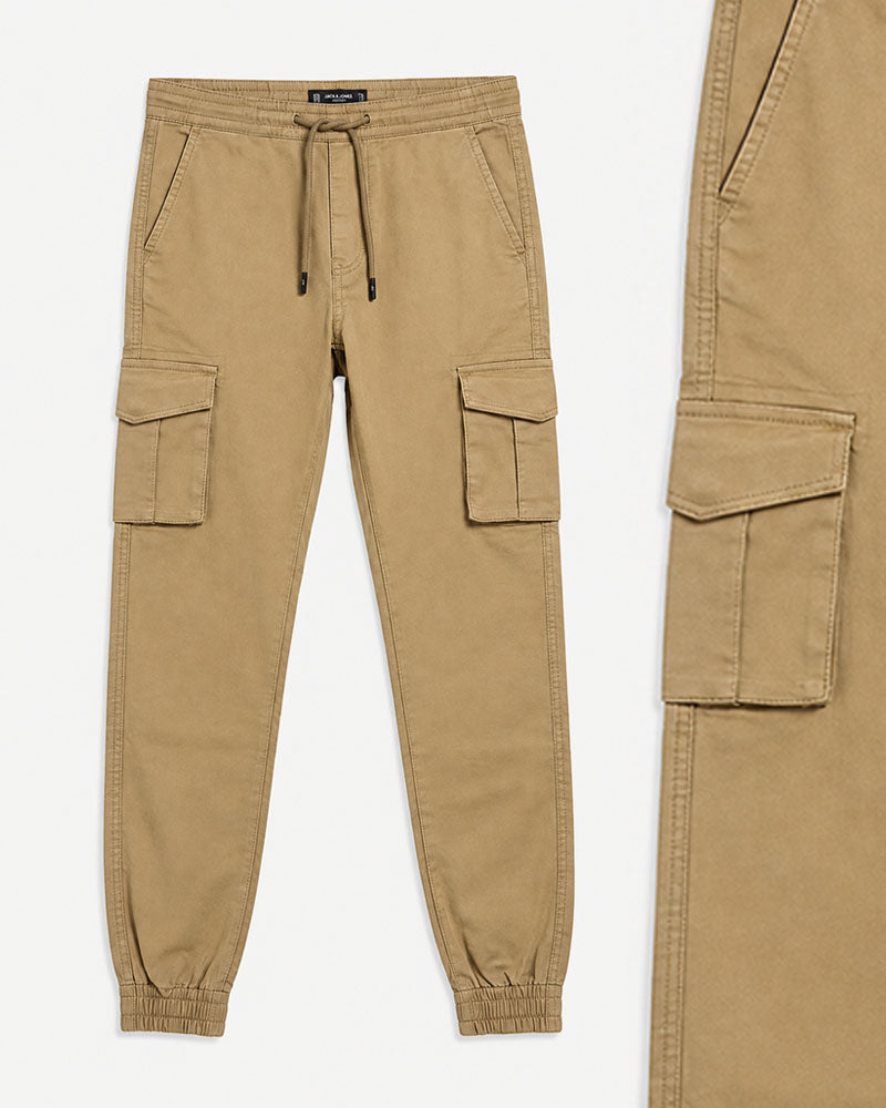 Khaki 6 Pockets Cargo Pant