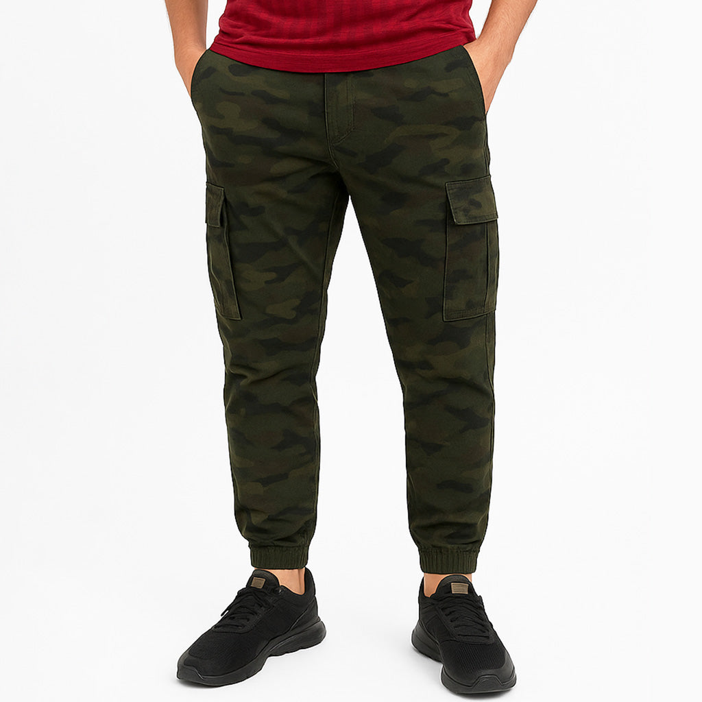 Army Green Camo Cargo Pants