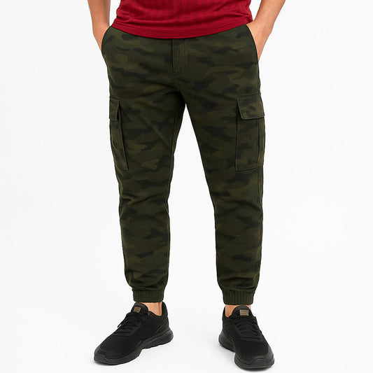 Army Green Camo Cargo Pants