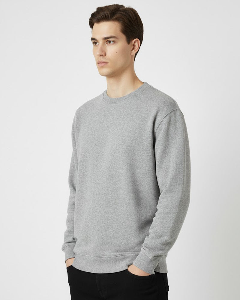 Basic Heather Grey Sweatshirt