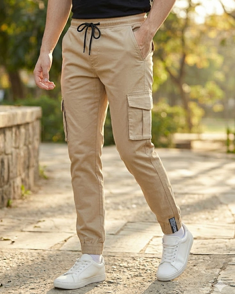 Khaki 6 Pockets Cargo Pant