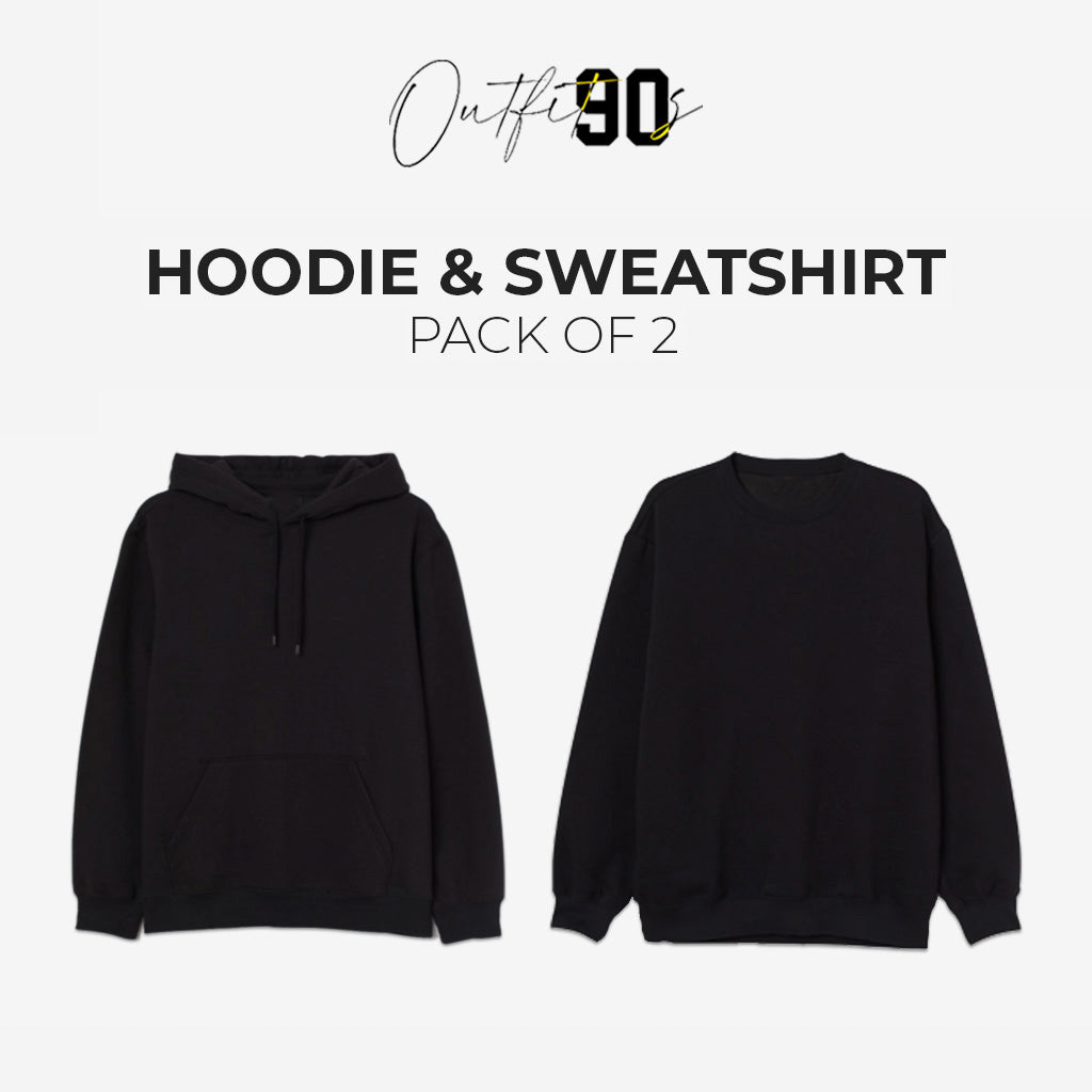 Pack of 2 - Hoodie & Sweatshirt