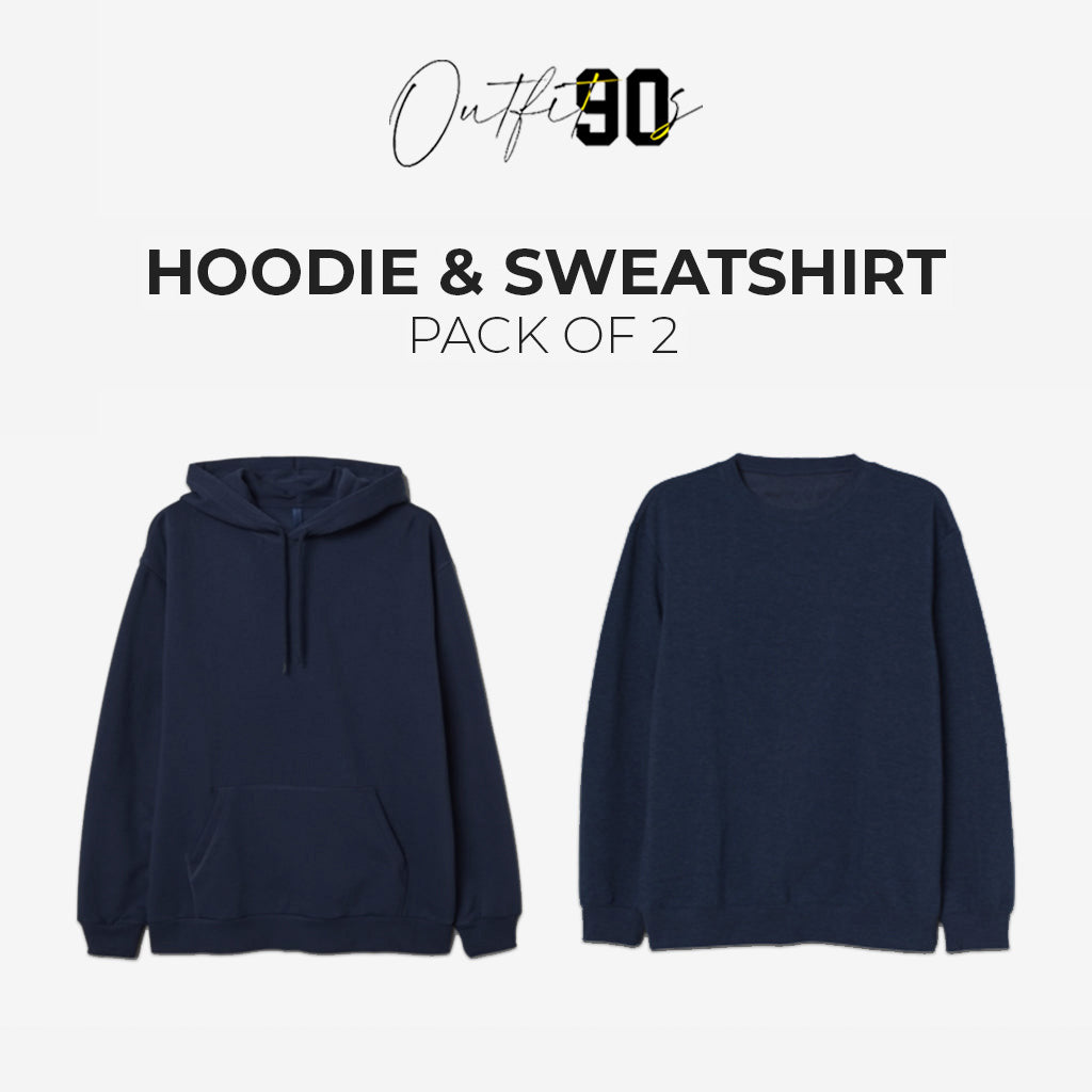 Pack of 2 - Hoodie & Sweatshirt