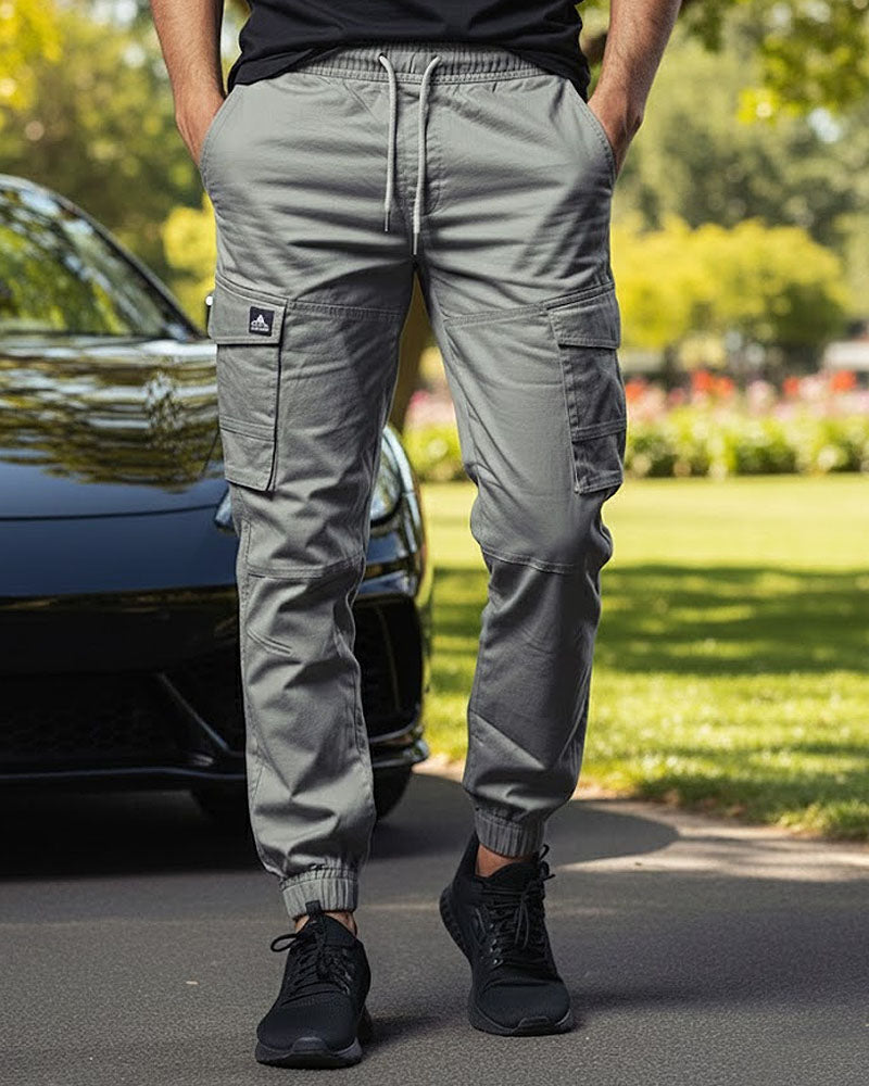 Light Grey 6 Pockets Cargo Pant