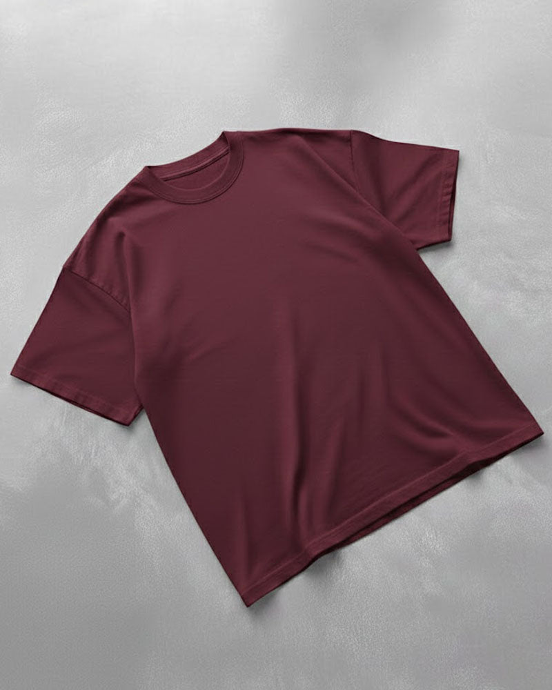 Maroon Basic T-Shirt