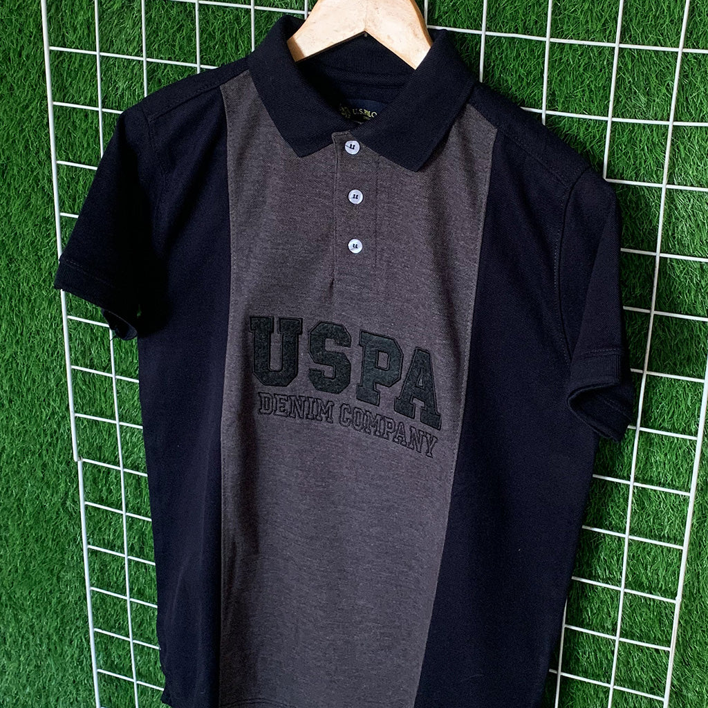 USPA Embroidered Navy Blue Polo Shirt