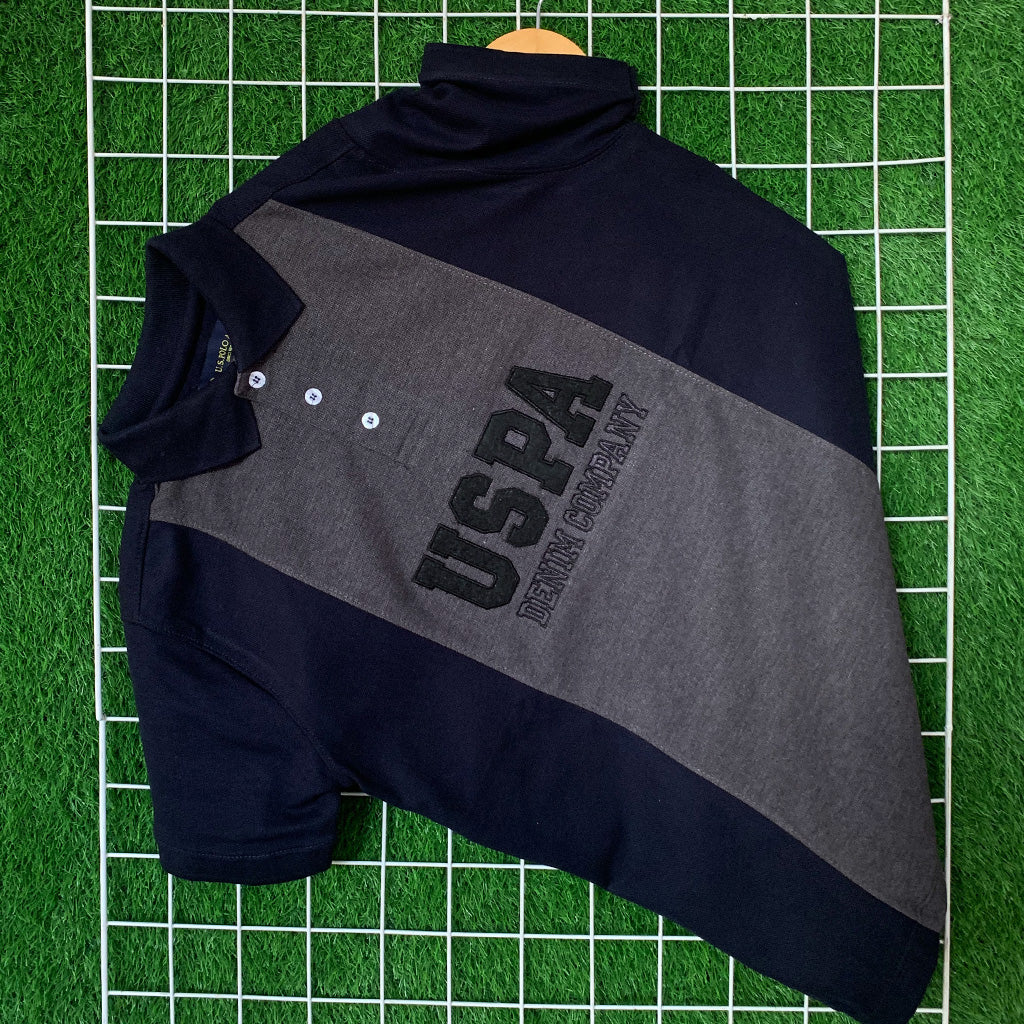USPA Embroidered Navy Blue Polo Shirt
